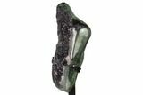 Amethyst Geode Section on Metal Stand - Uruguay #171887-3